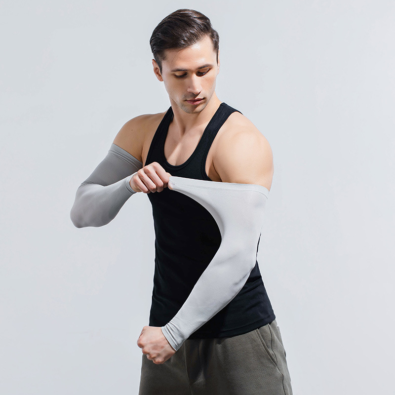 Picture of Sun Protection Sleeves for Men Plus Size Loose Arm Guards Plus Fat and Enlarged Ice Silk Sleeves Sun Protection Uv Protection Arm
