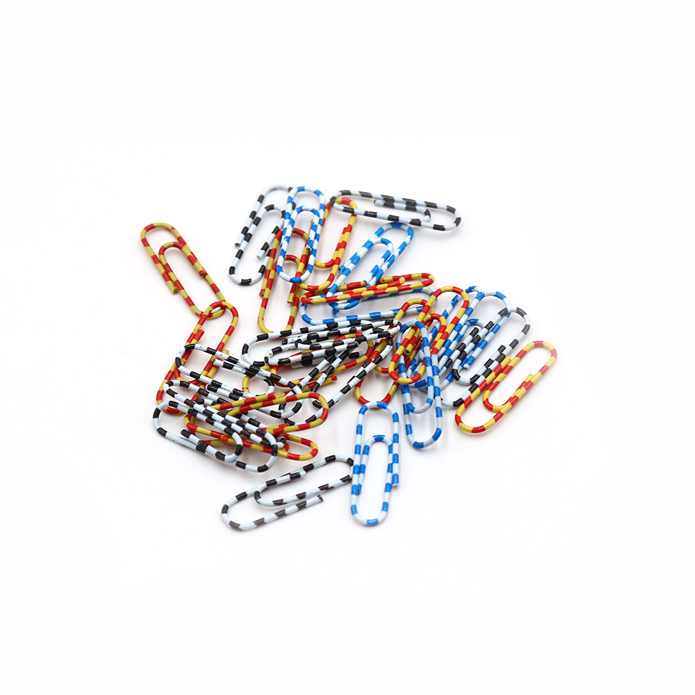 Picture of Colored Paper Clips Bulk Plastic Plastic-Coated Paper Clips WholesalePaper Clips Office Supplies 28mm Paper Clips