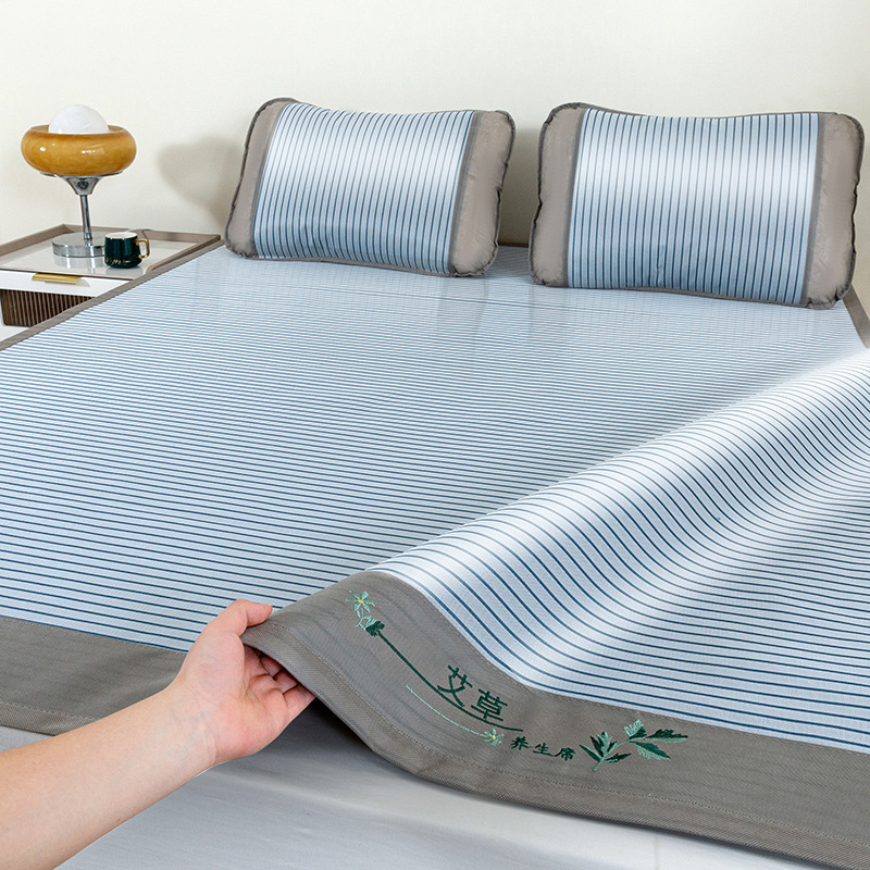 Picture of Class a Carbon Light Ice Silk Mat Student Dormitory Soft Mat Ice Rattan Mat Three-Piece Set Wholesale Antibacterial and Anti-Mite