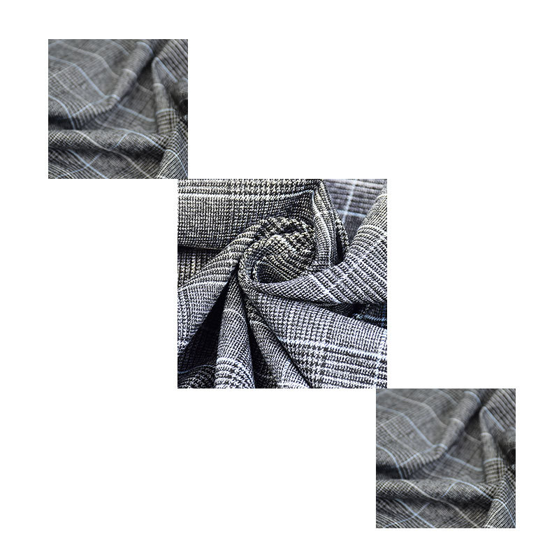 Tr Polyester-Viscose Stretch Yarn-Dyed Plaid Fabric Spring & Fall Fashion Pants Short Skirt Jacket Fabric