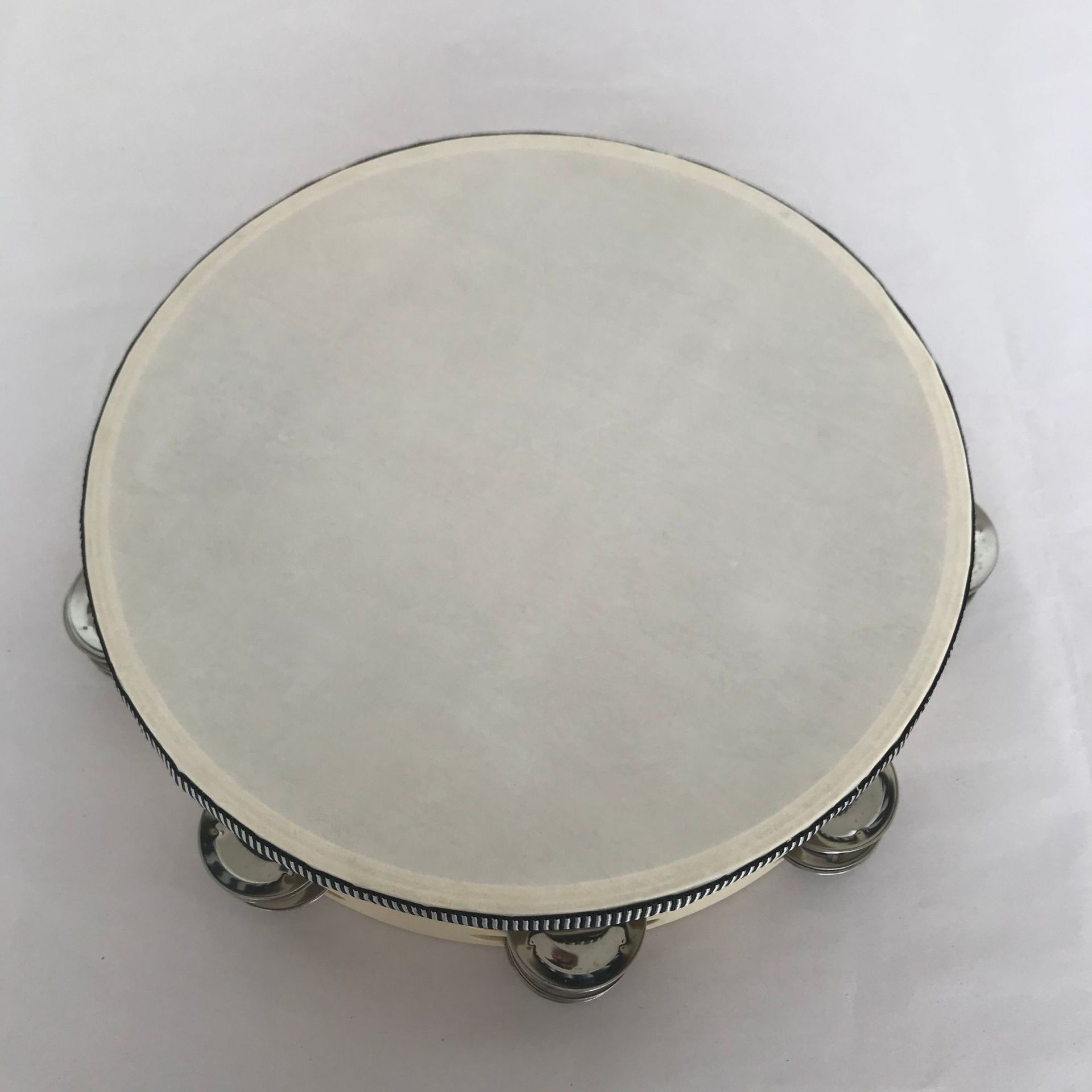 Picture of Orff Musical Instruments Early Childhood Teaching Aids Percussion Instruments Early Childhood Toys Tambourine Artificial Leather Imitation Sheepskin Tambourine