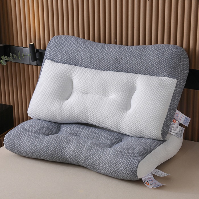 Picture of Cervical Spine Pillow Japanese Orthopedic Anti-Traction Pillow Cervical Spine Pillow Core Sleep Aid Pillow Home Student Pair of Pillows