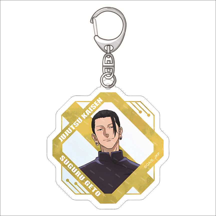 Picture of Curse battle: Huaiyu Jade folding key chain Five Wu Xia Youjie Fu black seer acrylic pendant
