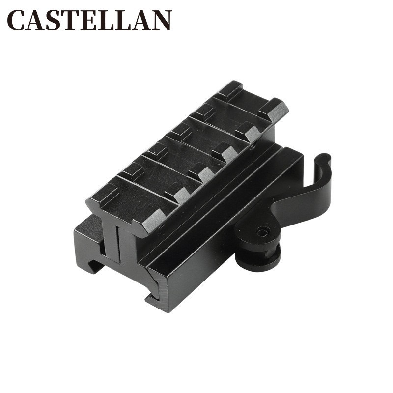 Picture of 20mm bracket aiming bracket five-slot heightened tilt adjustable aluminum alloy aiming bracket conjoined bracket ZG05