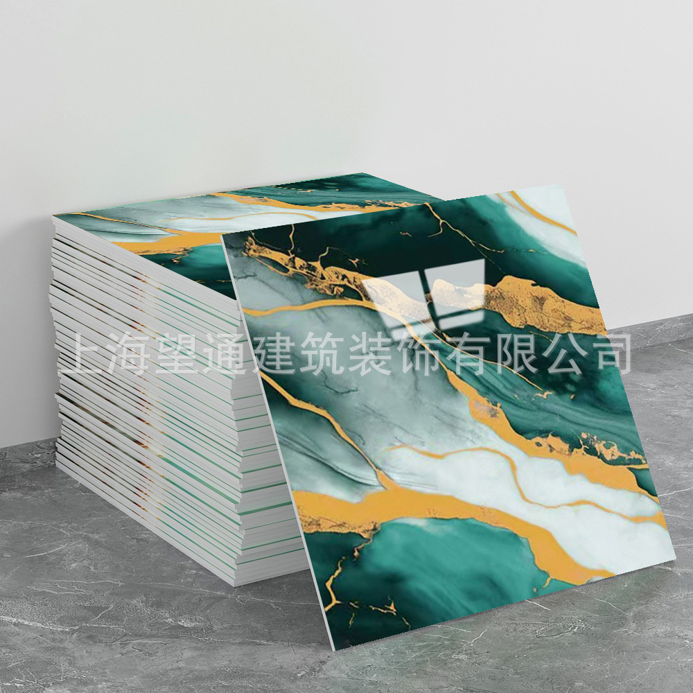 Picture of Cross-border factory 30X30cm for imitation tile stickers wall stickers self-adhesive wall decoration kitchen waterproof wallpaper