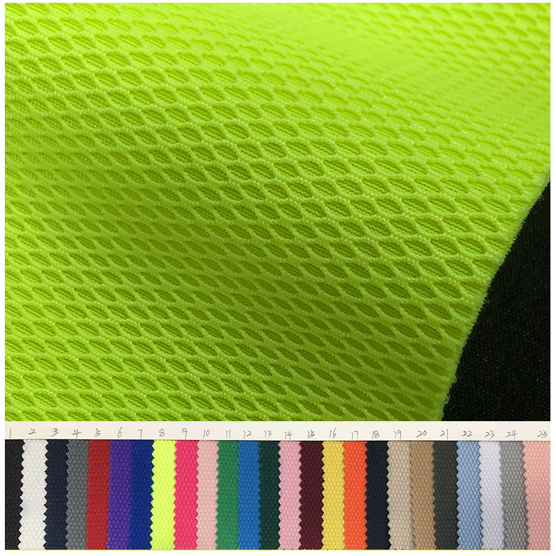 Niche Fashion messenger bag thick diamond elastic mesh composite Lycra cloth three-in-one elastic composite fabric