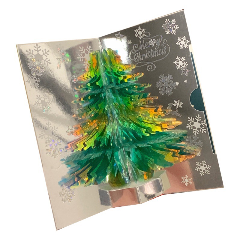 Picture of 3d Christmas greeting card stereo Christmas tree card creative Christmas student gift Christmas activity gift wholesale