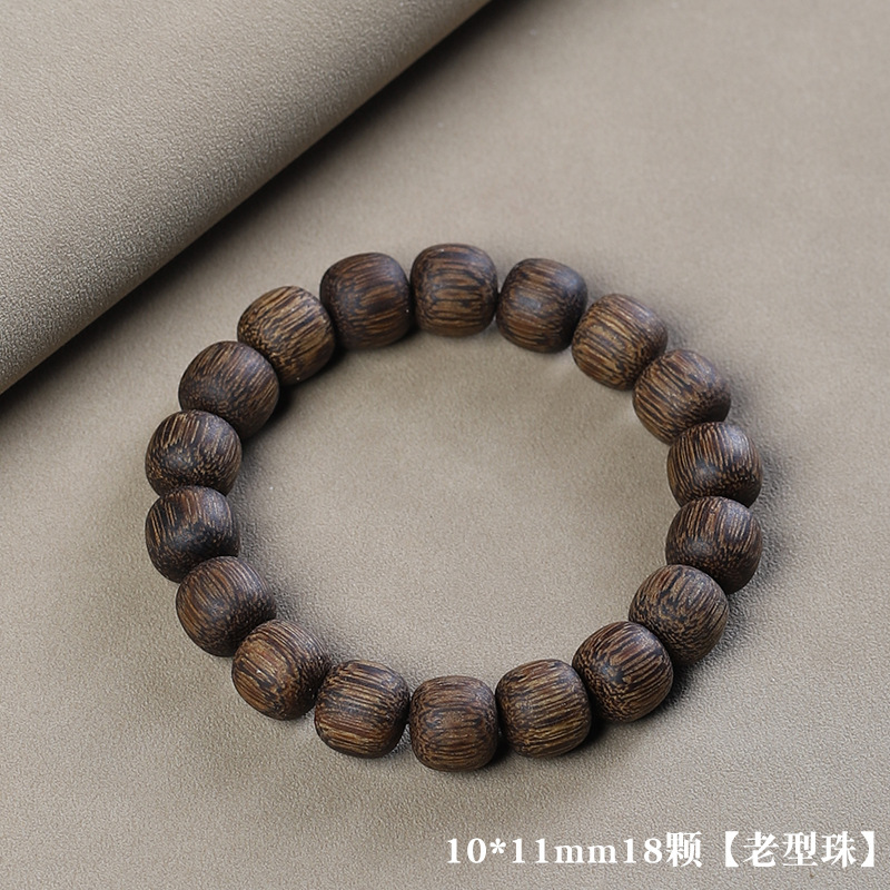Picture of Vietnam Nha Trang Bai Qinan Ailwood 20 Bracelet Submerged Old Material Wen Play Men's and Women's Single Circle Buddha Bead Bracelet