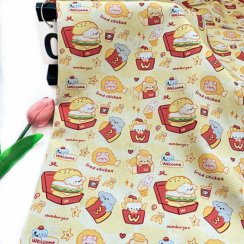 Hamburg dog handmade DIY fabric cotton baan canvas bag jacket pet cushion outing bag vest fabric