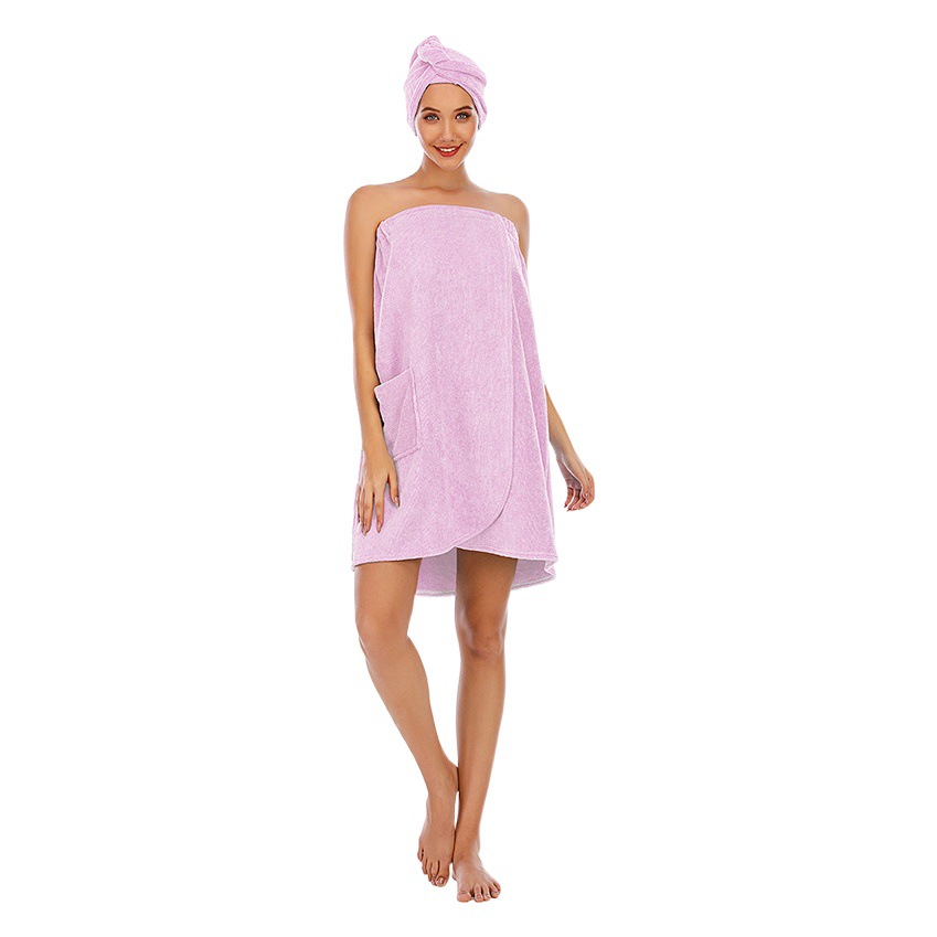 2025 Autumn and Winter Cross-Border Bathrobe Bathrobe Bath Towel Women's Hotel Nightgown Bath Suit Bath Skirt Thickened Tube Top Feminine Absorbent