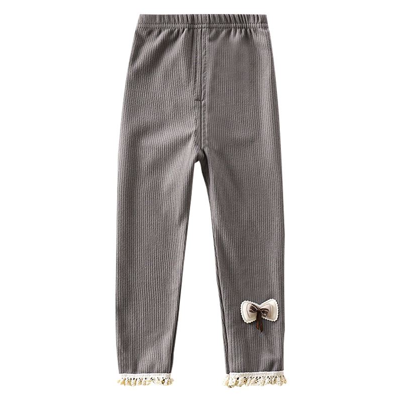 Picture of Children's Leggings Autumn New 2024 Girls Velvet Thin Baby Outer Lace Trousers Girls Pants