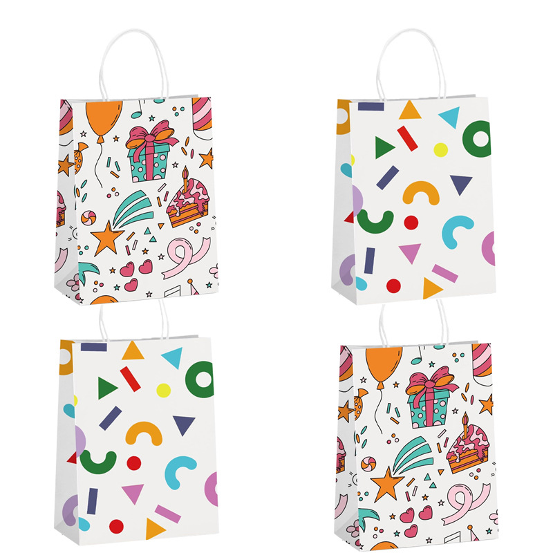 Amazon new cute paper bag clothing shopping goods portable gift packaging clothing gift packaging gift bag