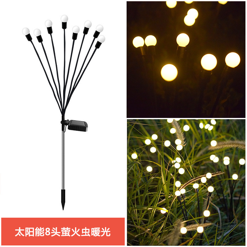 Picture of Outdoor Waterproof Solar Firefly Ground Lamp Atmosphere Lamp Landscape Lamp Lawn Lamp Solar Outdoor Garden Lamp