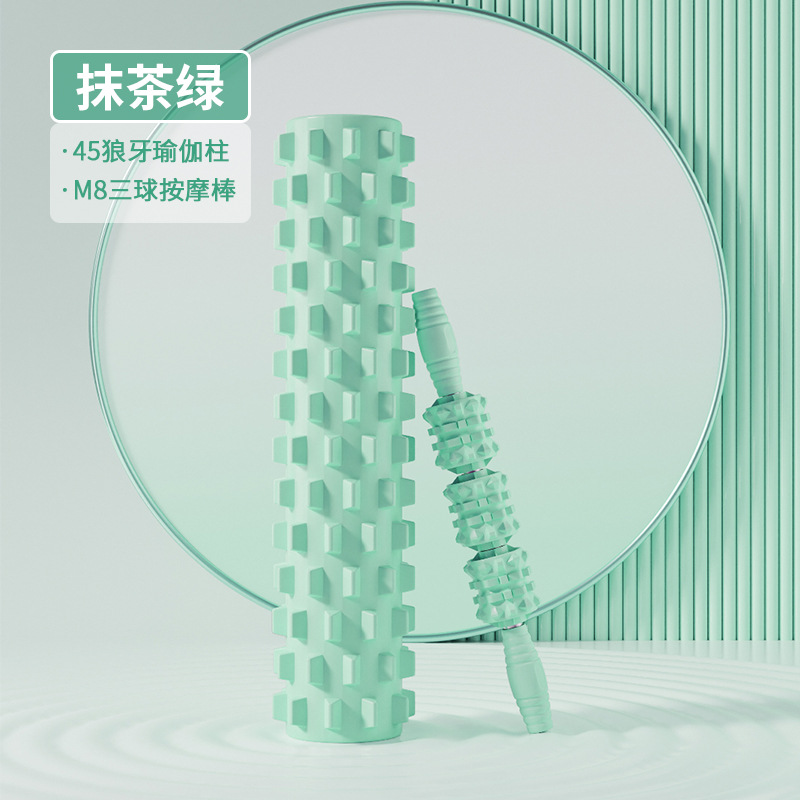 Picture of SanFan yoga column 33cm-45cm foam shaft massage suit spike massage stick hedgehog fascia ball roller