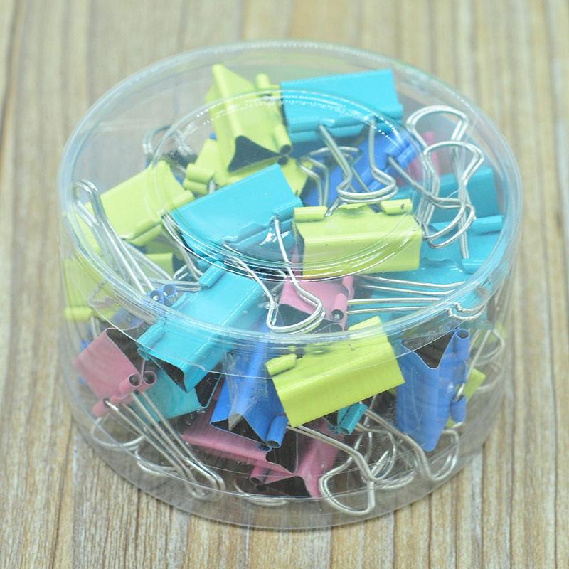 Picture of Color long tail clip 25mm folder ticket folder Bill file long tail clip 48 PCs 185g