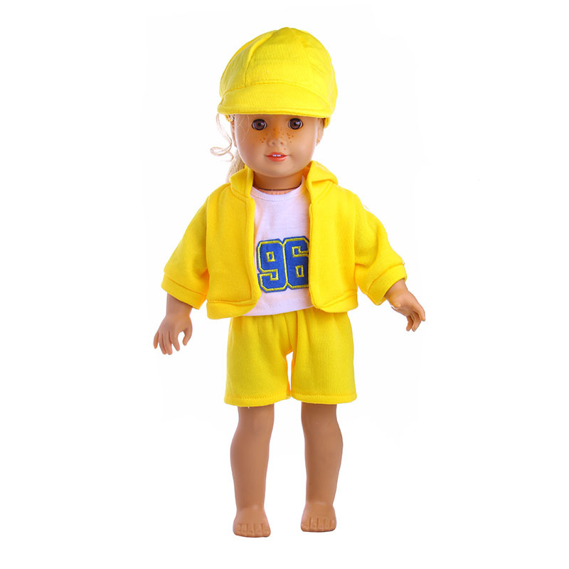 Picture of 18inch American Girl Doll Accessories Sportswear Set 43cm Xiafu Baseball Clothes Direct from Manufacturer Clothing