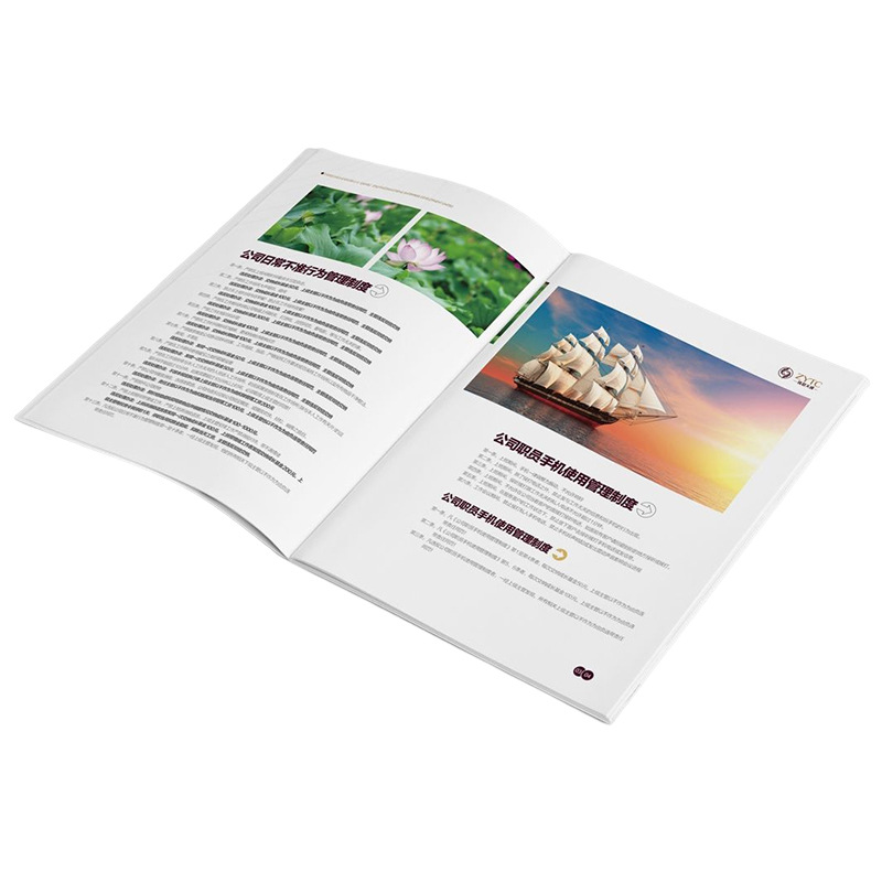 Picture of The source of the picture album brochure instruction manual factory printing logo enterprise magazine product map advertisement poster three folds