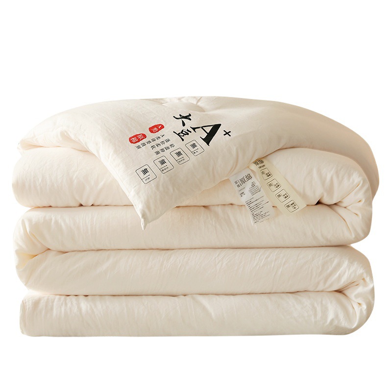 Japanese style quilt raw cotton single double autumn and winter quilt core thickened soybean fiber quilt class A maternal and child grade gift quilt