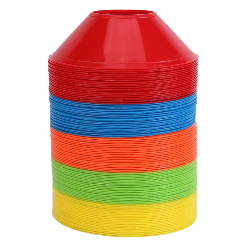 Football Training Sign Disc Round Mouth Sign Road Sign Road Obstacle Agility Training Cone Small Roadblock