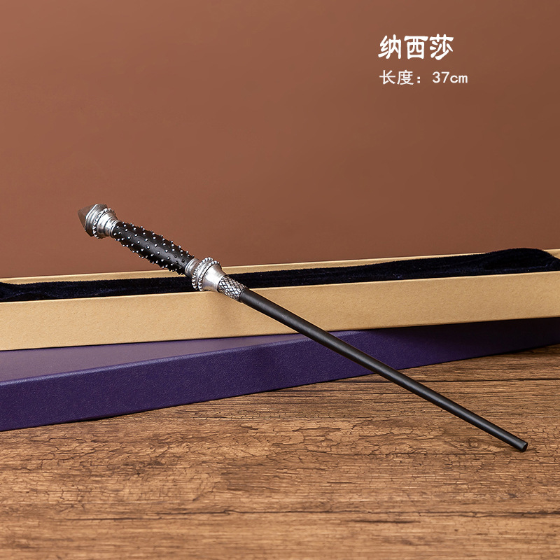 Picture of Harry Magic Wand Hermione Magic Wand Dumbledore cos Props Halloween Metal Core in stock Bare Wand