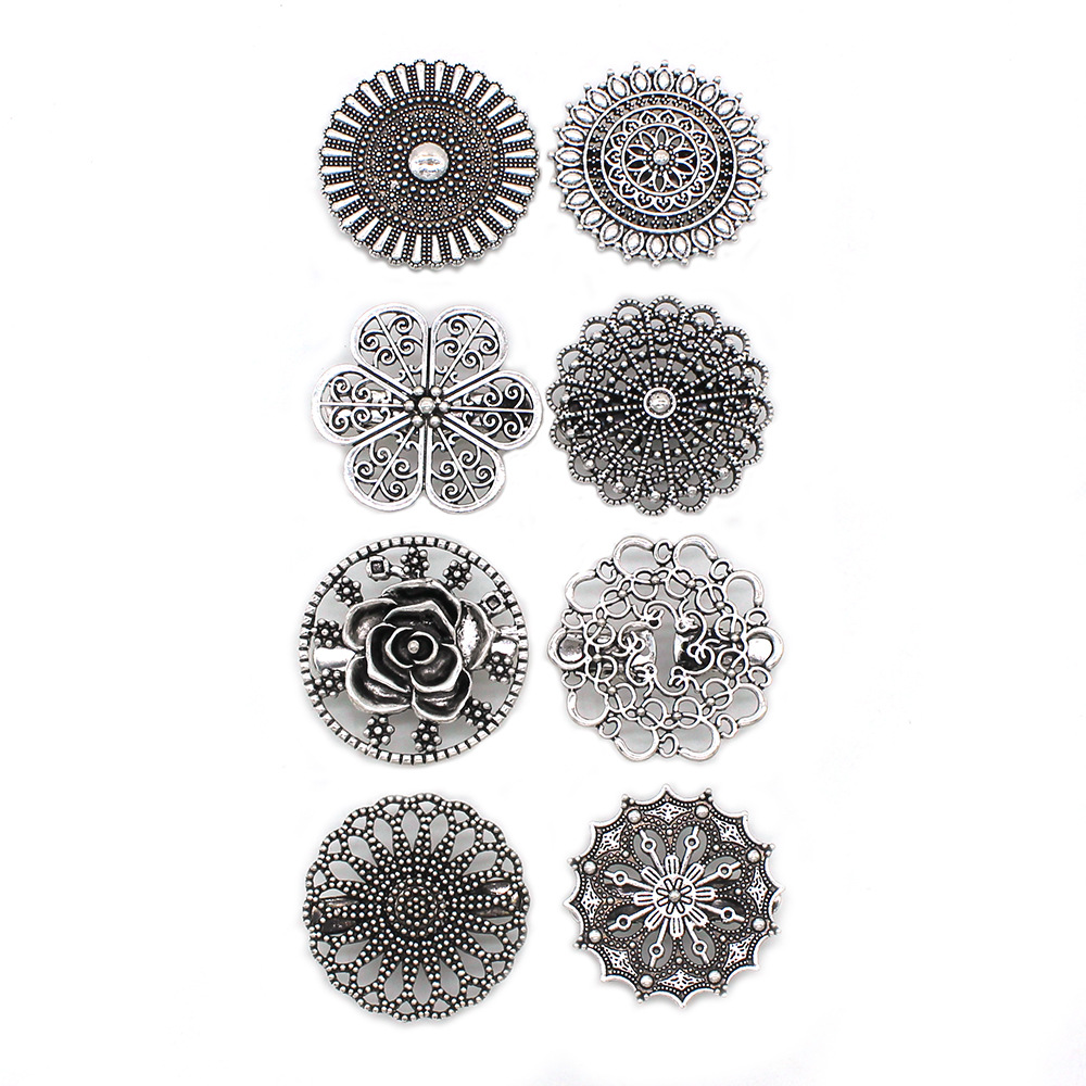 Cross-border Europe and the United States new style collar clip retro flower cardigan shawl clip women's anti-light brooch scarf buckle accessories
