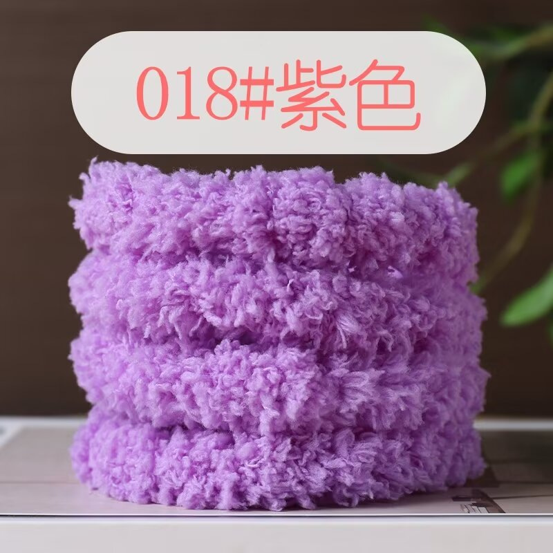 Picture of 15mm coral fleece twist bar super thick super dense handmade diy material bag puppy cat rabbit wool top