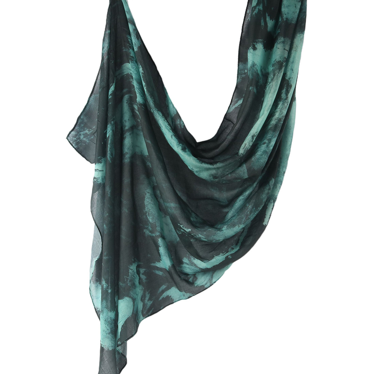 Picture of Best-Selling Watercolor Tie-Dye Cotton Scarf Arabian Satin Polyester Long Scarf Turkish Middle Eastern Scarf