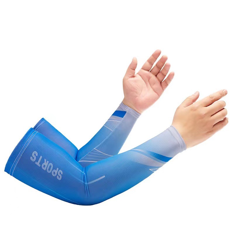 Picture of Sun protection ice oversleeve men's oversleeve Ice Silk gloves women's summer thin UV protection riding face towel driving source
