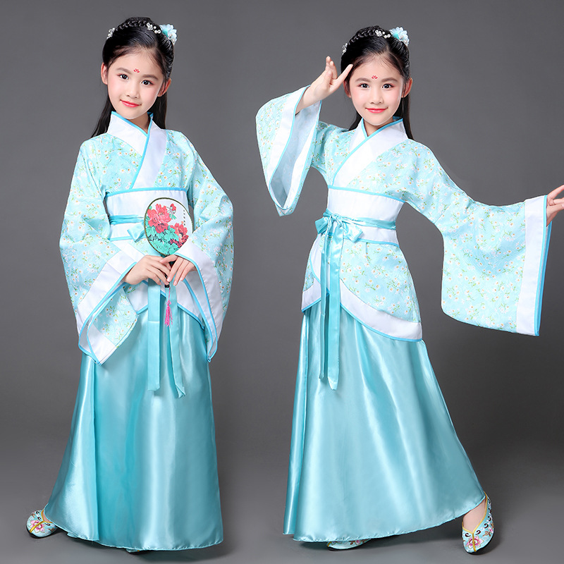 Picture of Children's Ancient Costume Fairy Dress Hanfu Princess Imperial Concubine Improved Little Girl Photo Studio Performance Photo Dance Performance Costume