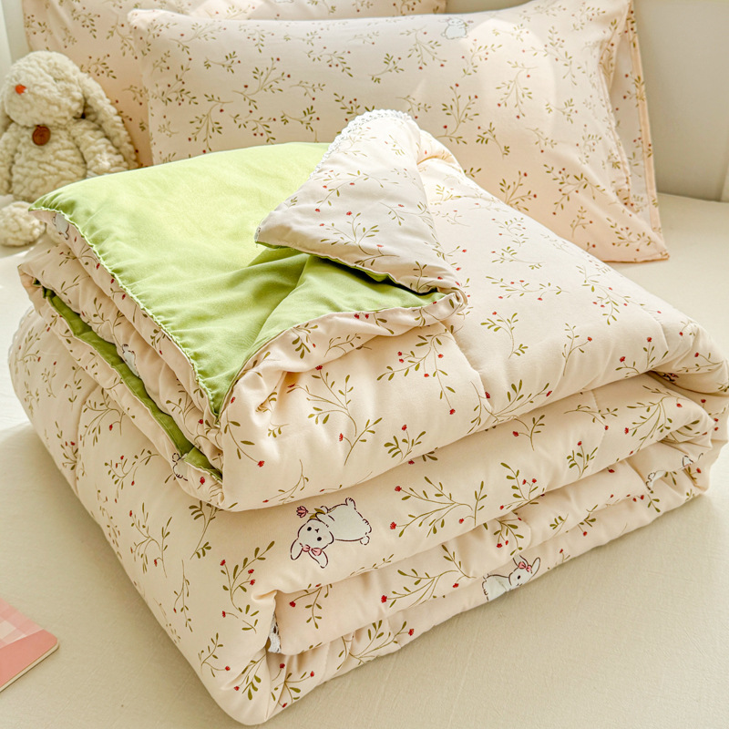 Picture of Class A Maternal and Infant Grade Summer Quilt Lace Summer Cool Quilt Summer Air-conditioning Quilt Double Washed Cotton Quilt Core Children's Thin Quilt Ins