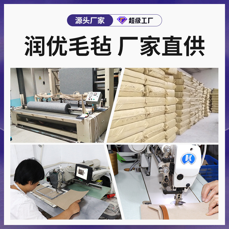 Picture of Custom Felt Bag Letter Felt Tote Bag Handbag Accompanying Gift Solid Color Simple Bag Storage Spot Wholesale