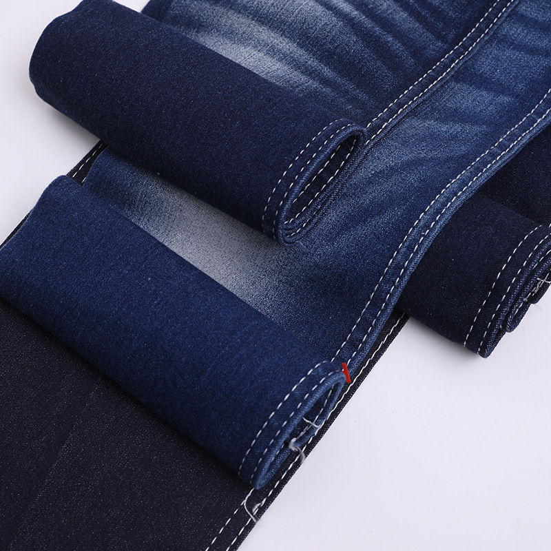 Picture of Spot satin denim fabric high elastic denim women's net single leggings high waist pants denim cloth