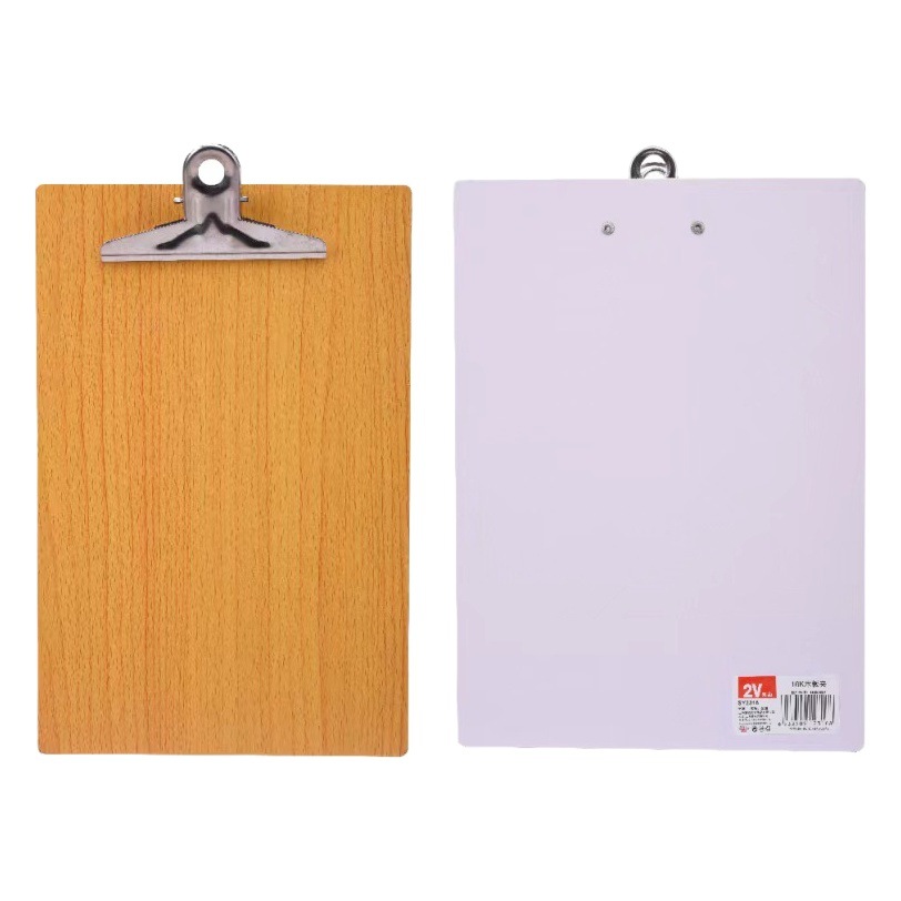 A4A5 board clip butterfly clip wooden writing board clip writing pad ticket clip menu clip Office folder file