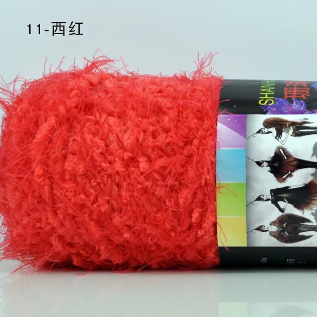 Picture of Coral Mink Velvet Wool Phoenix down Long Hair Imitation Fur Wool Thread Hand Knitted Stick Needle Baby Kidsren Outwear Thread Cross-Border