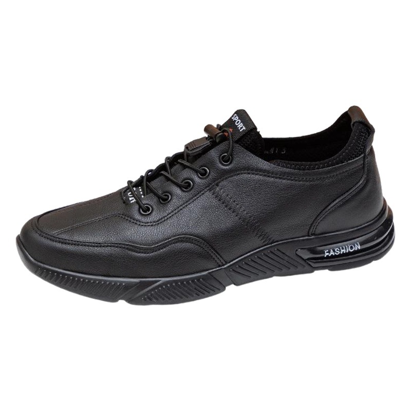Men's Genuine Leather Shoes Travel Shoes Genuine Leather Men's Running Shoes Autumn and Winter Fashionable sneaker Korean Casual Platform Lightweight