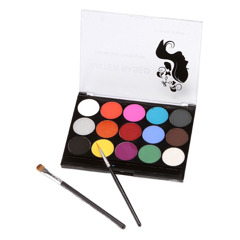 Cross-border 15-color body painting pigment water-soluble Halloween drama children's face painting pigment face painting