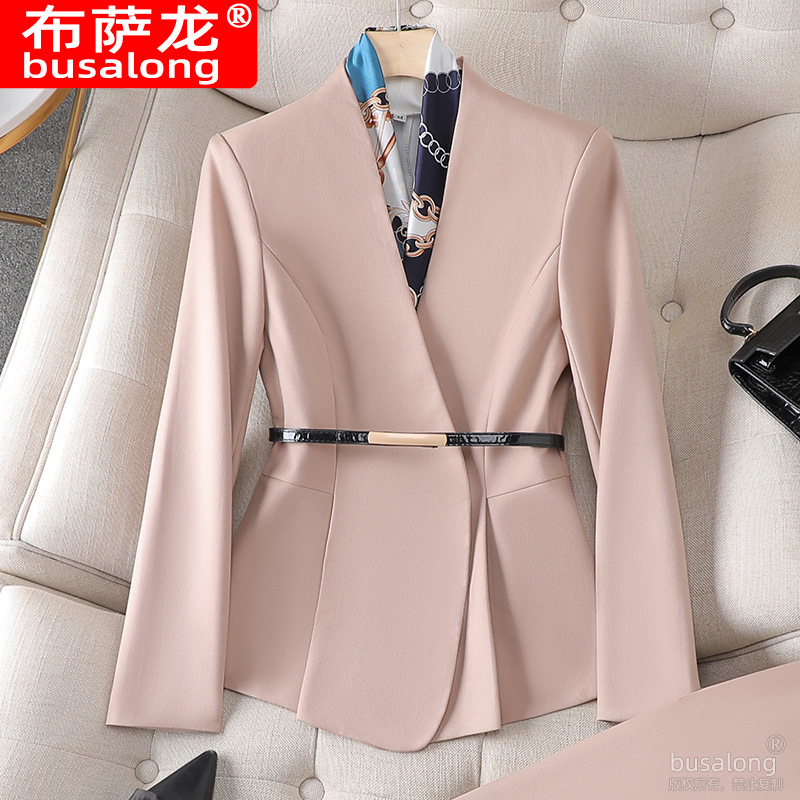 Picture of Long Sleeve Business Wear suit Suit Jacket Temperament Women's White Collar Business Work Clothes Workwear Casual Fashion suit