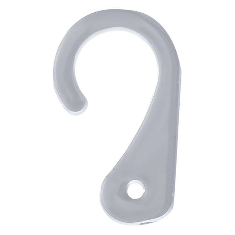 in stock Crystal Plastic Hook J Shape PS Hook Gloves Hood Hook Product Sample Display Question Hook Packaging Hook