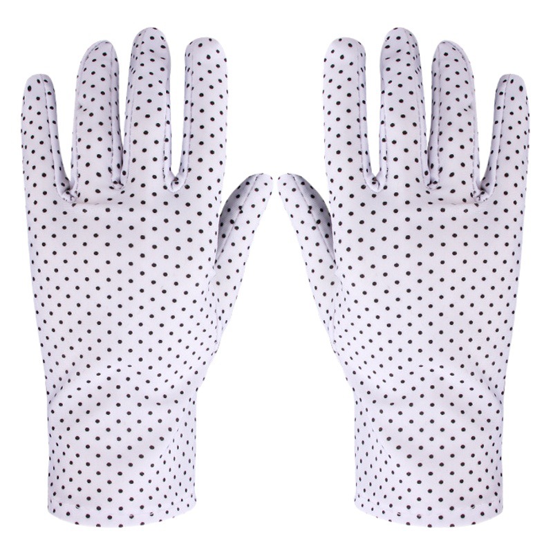 Gloves for Women Thin Ice Silk Summer Sun Protection High Elastic Spandex Dance Work Anti-Uv Sports Driving Housework