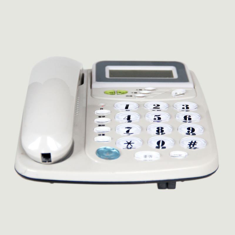 Picture of Cross-border version of caller ID telephone set fixed wired large button corded telephone set volume adjustment English packaging