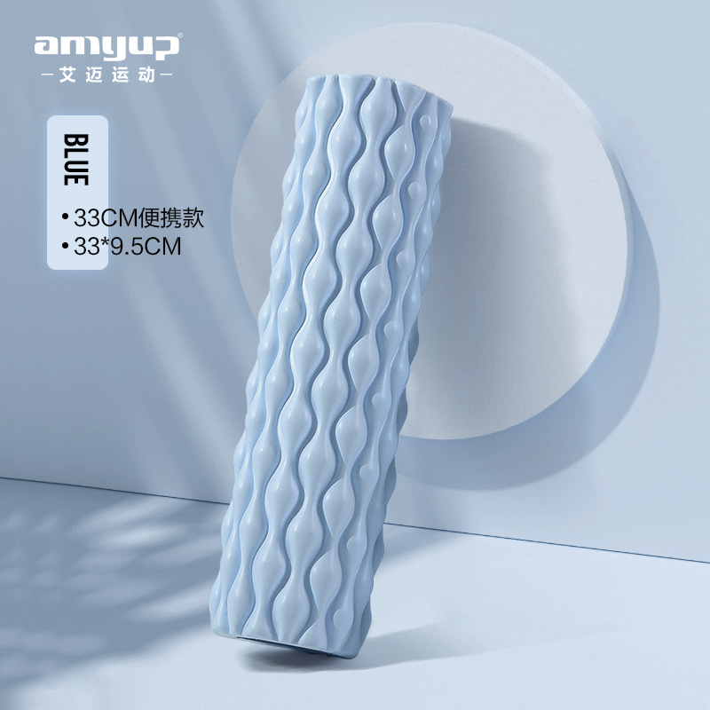 Picture of EVA water drop foam shaft muscle relaxation spike massage stick hollow yoga pillar massage roller