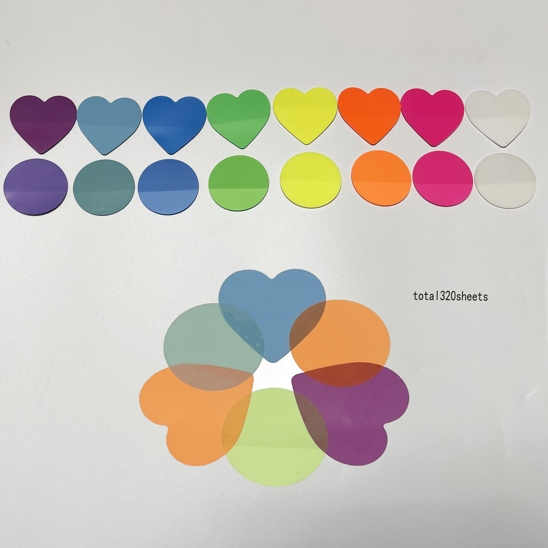 Picture of Cross-border Hot Sale Round Transparent Waterproof Index Sticker N Bookmark Aesthetic Sticker Office School Supplies