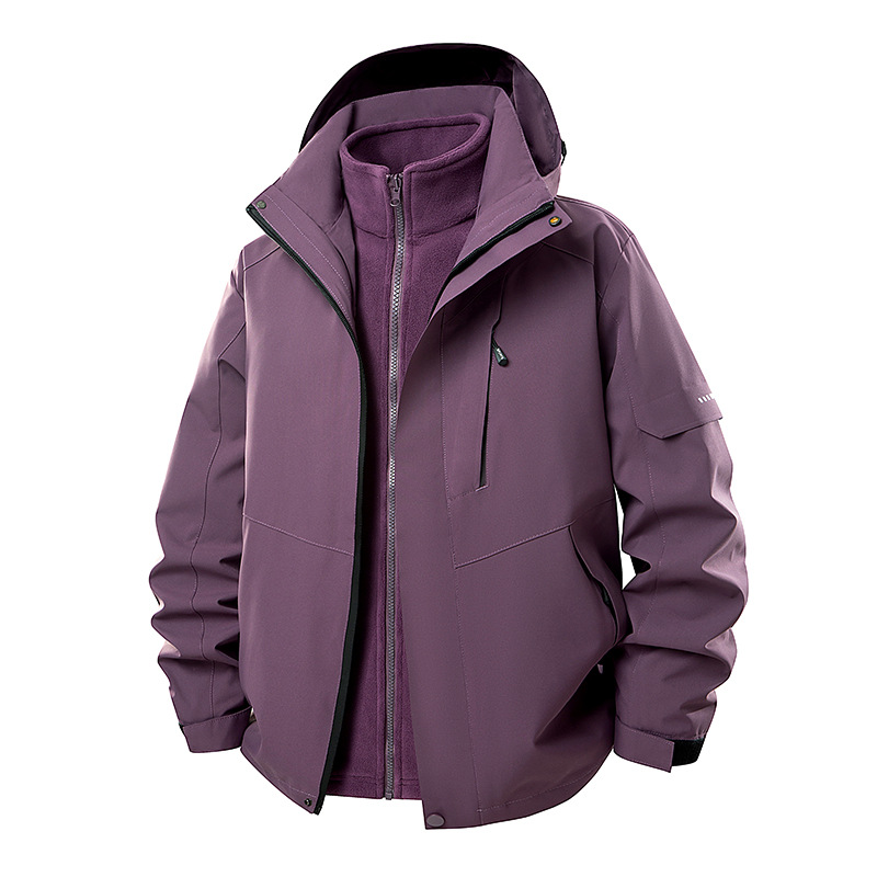 Picture of New outdoor assault jacket three-in-one water-repellent detachable outdoor mountaineering travel jacket for men and women cross-border