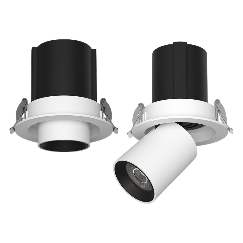 Picture of Stretch Spotlight Embedded Telescopic Adjustable Angle Living Room Household ceiling cob elephant nose light porch spotlight