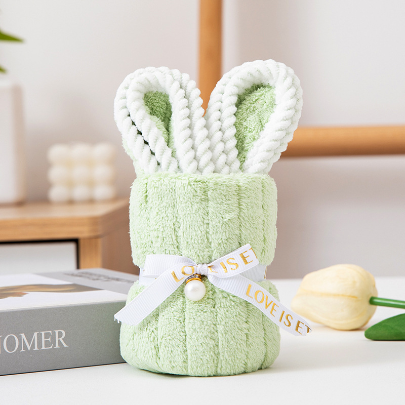 Picture of Hand gift rabbit towel cute shape birthday gift wedding gift kindergarten opening creative small gift