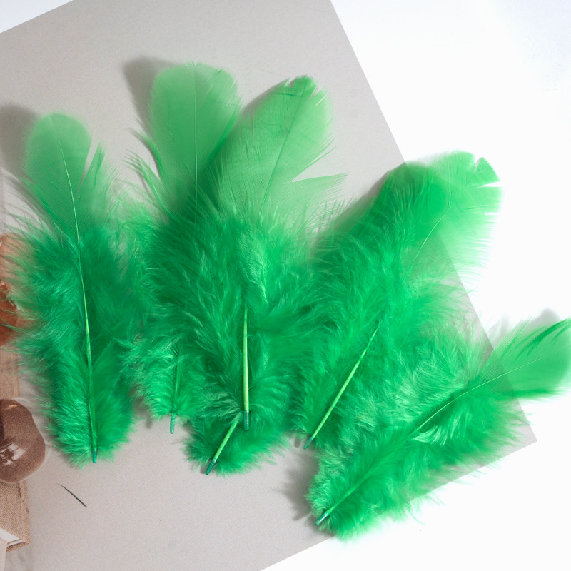 Picture of Colorful Small Feather Turkey Feather DIY Crafts Jewelry Decoration Wave Ball Gift Box DIY Filling Material