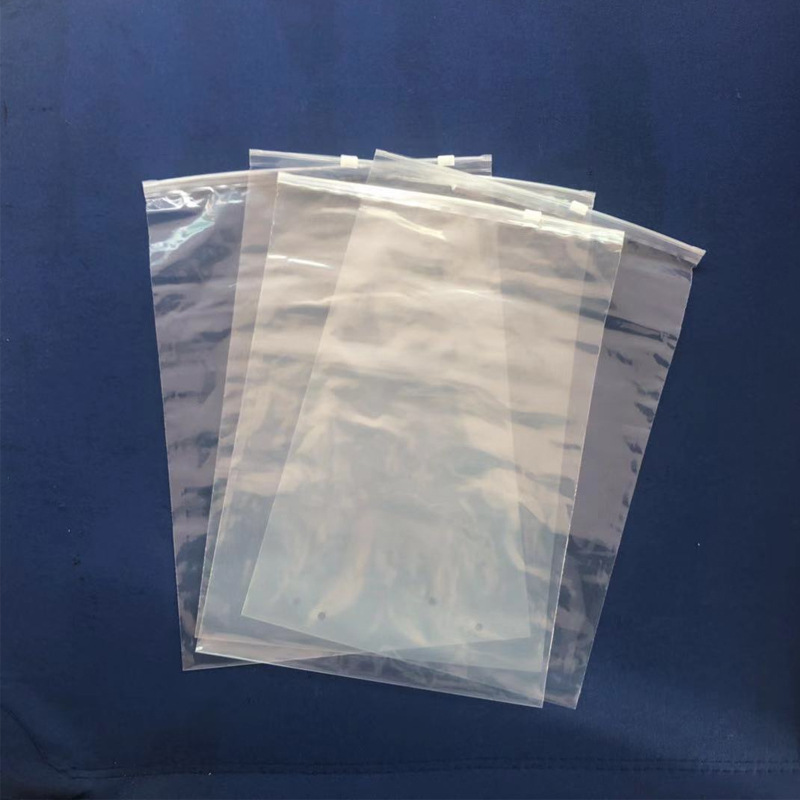 order clothing zipper bag self-sealing bag PE super-permeable frosted packaging bag T-shirt plastic bag made of degradation