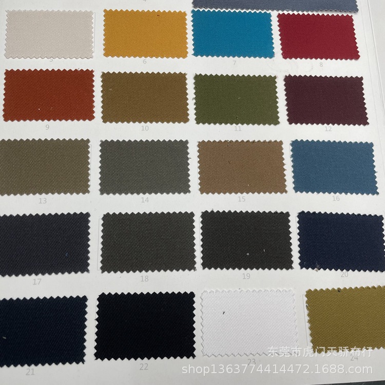 Woven cotton twill 285g cotton encrypted oblique imitation Tencel fine twill cotton casual clothing tooling Cotton
