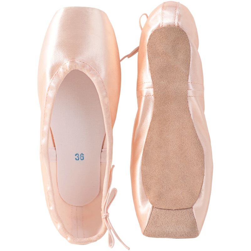 Pointed Shoes female dance children strap adult beginner practice sweet retro professional princess ballet shoes