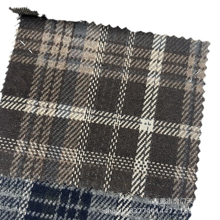 Picture of Ready Supply of Knitted Yarn-Dyed Jacquard Cloth 380g Tr Yarn-Dyed Plaid Retro Style Knitted Yarn-Dyed Plaid Cloth